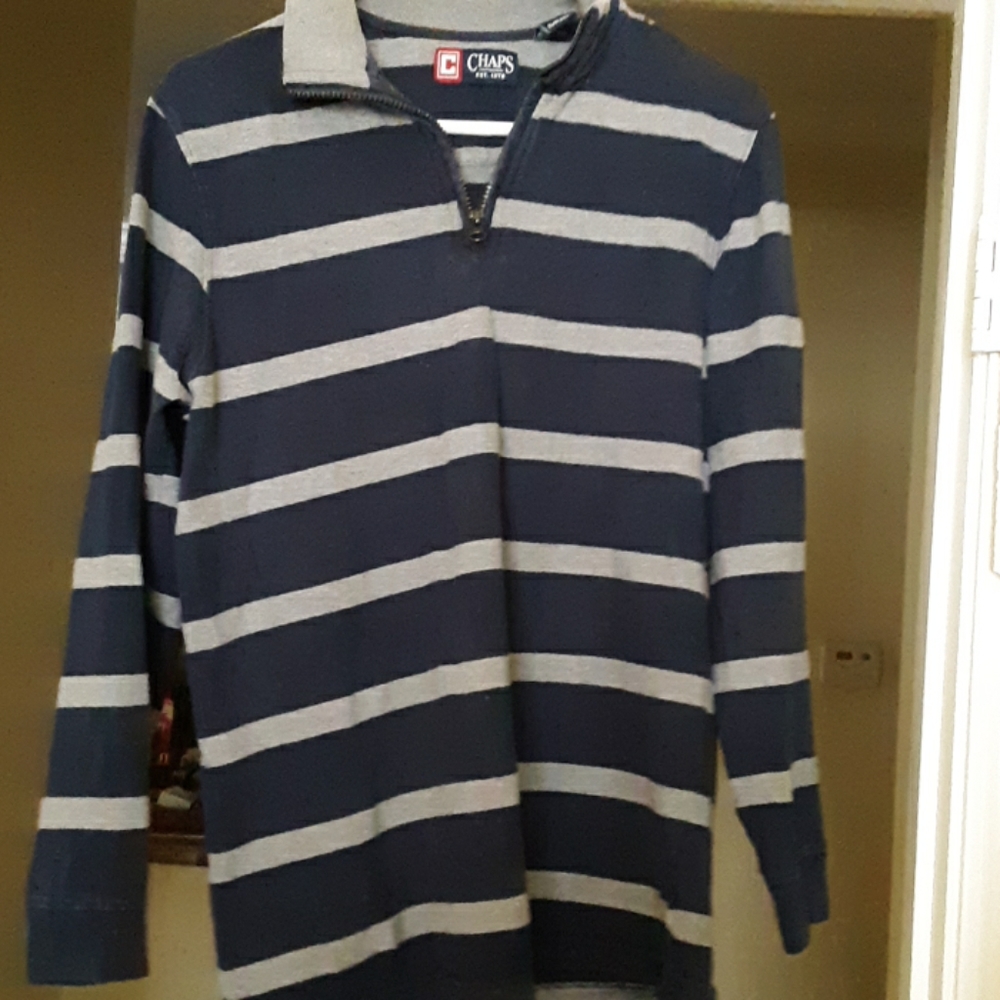 Long sleeve polo striped and  warm